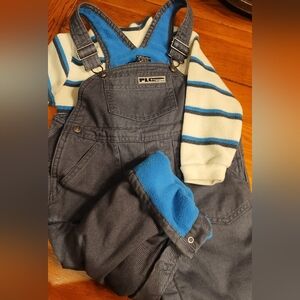 Vintage Children's Place Lined Snowsuit With Coordinating Long Sleeve Shirt